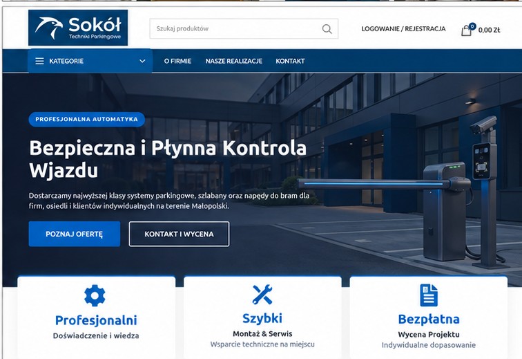 Sokół Techniki Parkingowe – screenshot